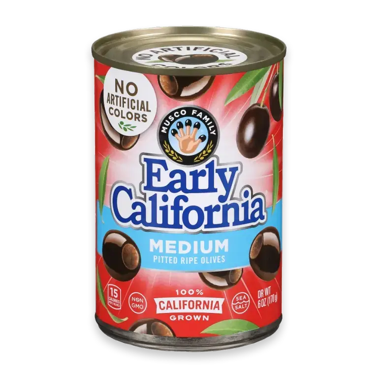 Medium Pitted Ripe Black Olives