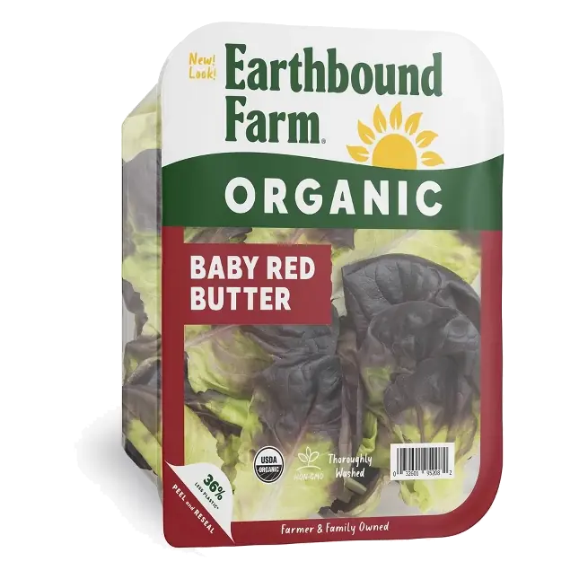 Earthbound Farm Organic Baby Red Butter Lettuce, 5oz