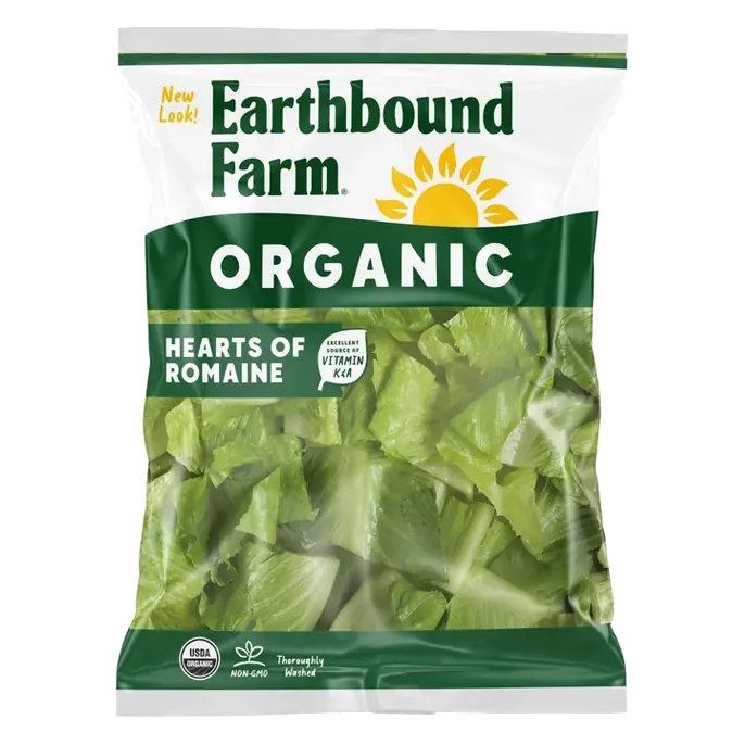 Earthbound Farm Organic Chopped Hearts of Romaine Lettuce, 10oz