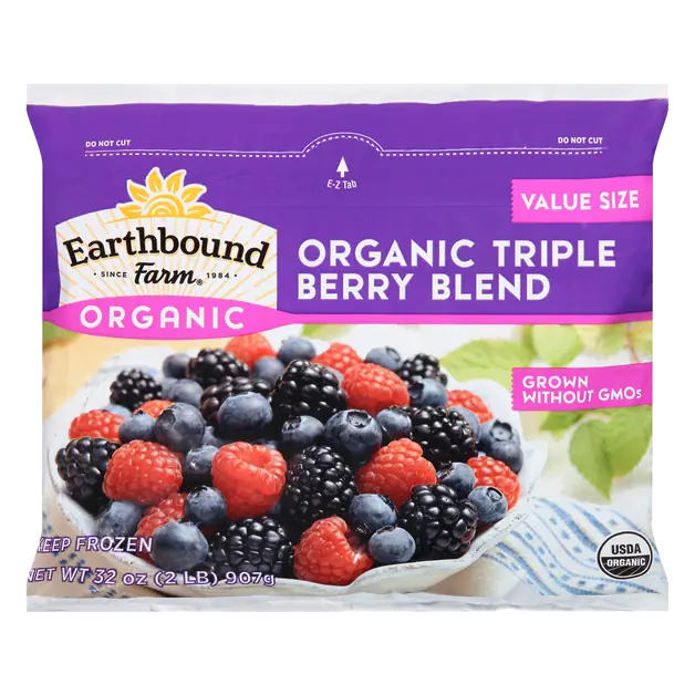 Organic Triple Berry Blend Value Size Frozen
