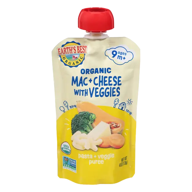 Organic Mac & Cheese with Veggies Puree Food Pouch