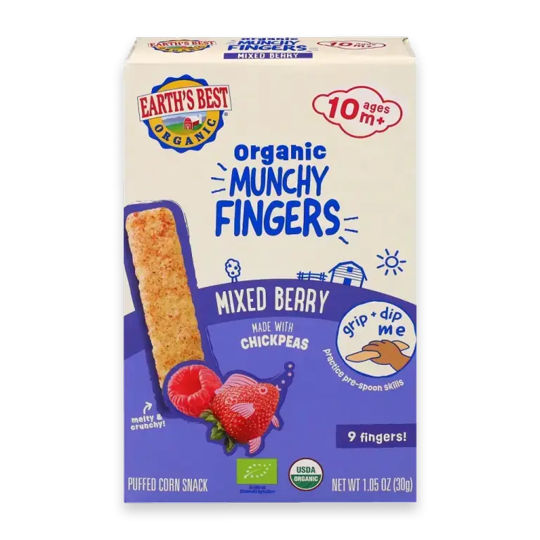 Organic Mixed Berry Munchy Fingers Toddler Snacks