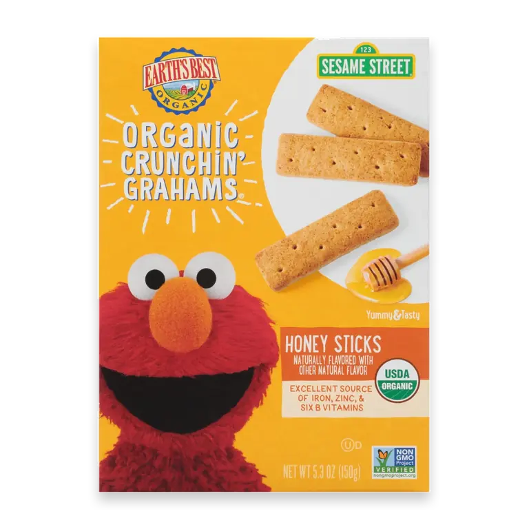 Organic Sesame Street Crunchin' Grahams Honey Sticks