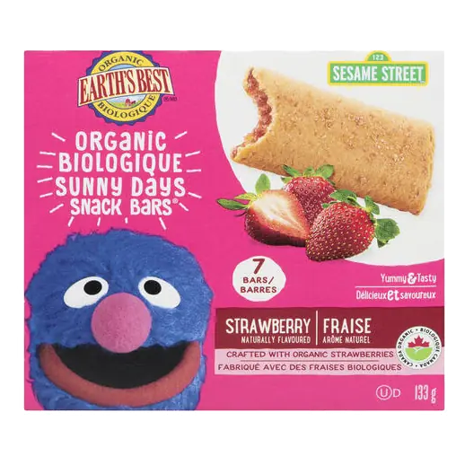 Organic Snack Bars Strawberry 133 g
