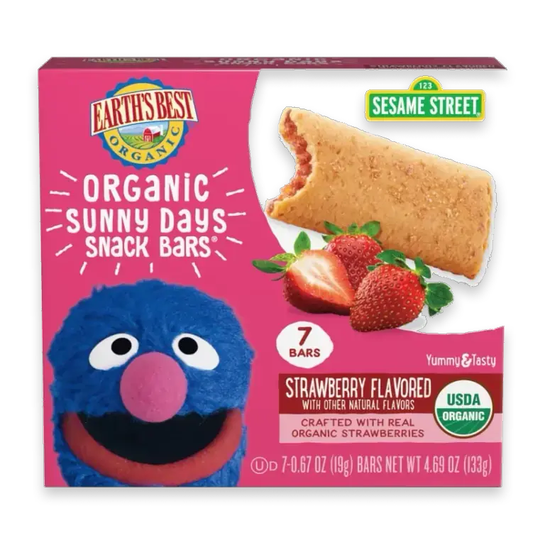 Organic Sunny Days Snack Bars, 2+ Years Up, Strawberry & Other Natural Flavors