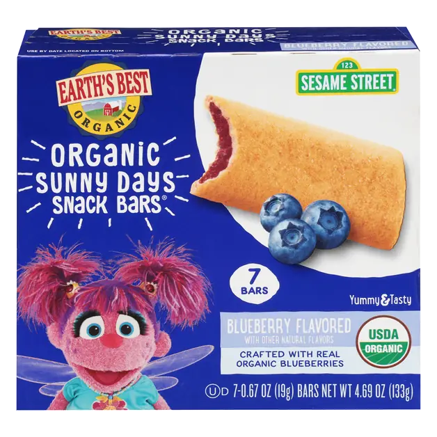 Organic Sunny Days Snack Bars Blueberry - 7 ct