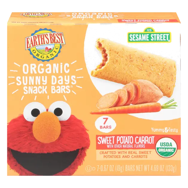 Sesame Street Sunny Days Sweet Potato Carrot Snack Bars 7 ct