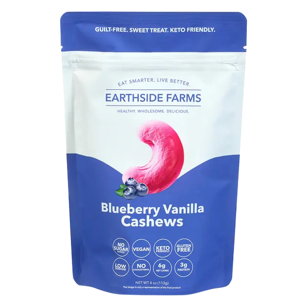 Gluten Free Vegan Blueberry Vanilla Cashews