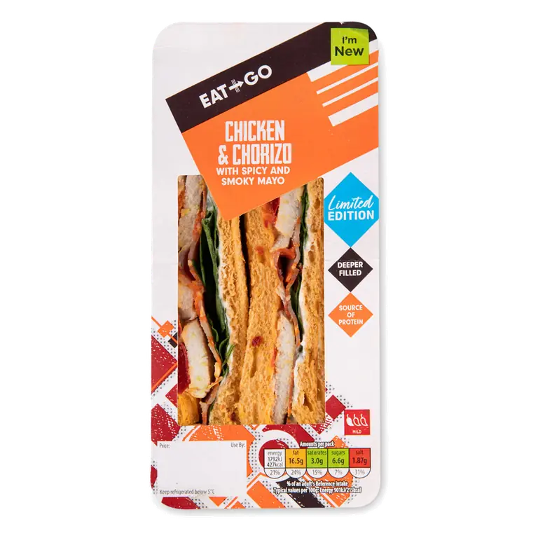 Chicken & Chorizo Deeper Fill Sandwich