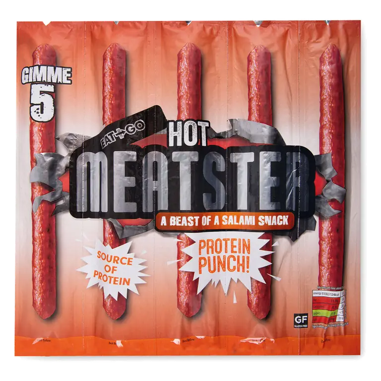 Hot Meatster Snack Salami 5 Pack