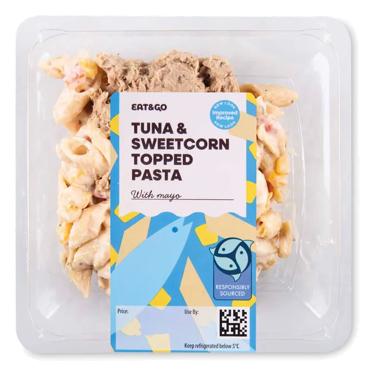 Tuna & Sweetcorn Topped Pasta