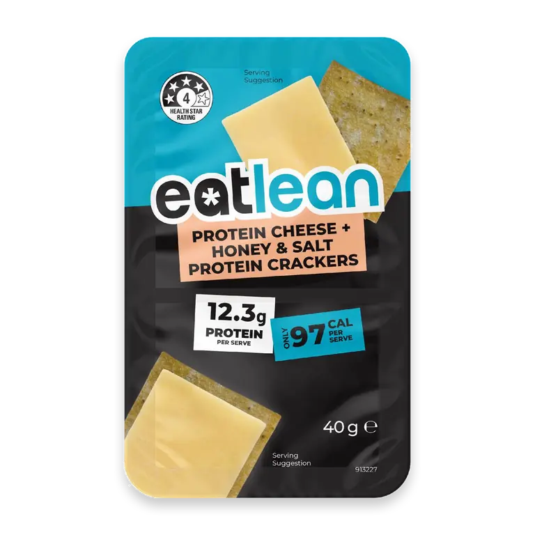 Protein Cheese With Honey & Salt Crackers