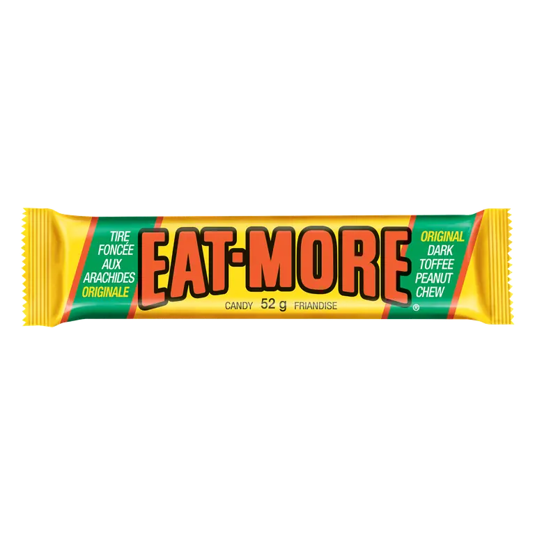 Hershey's Eat-More Chocolate Bar Dark Toffee Peanut Chew 52 g