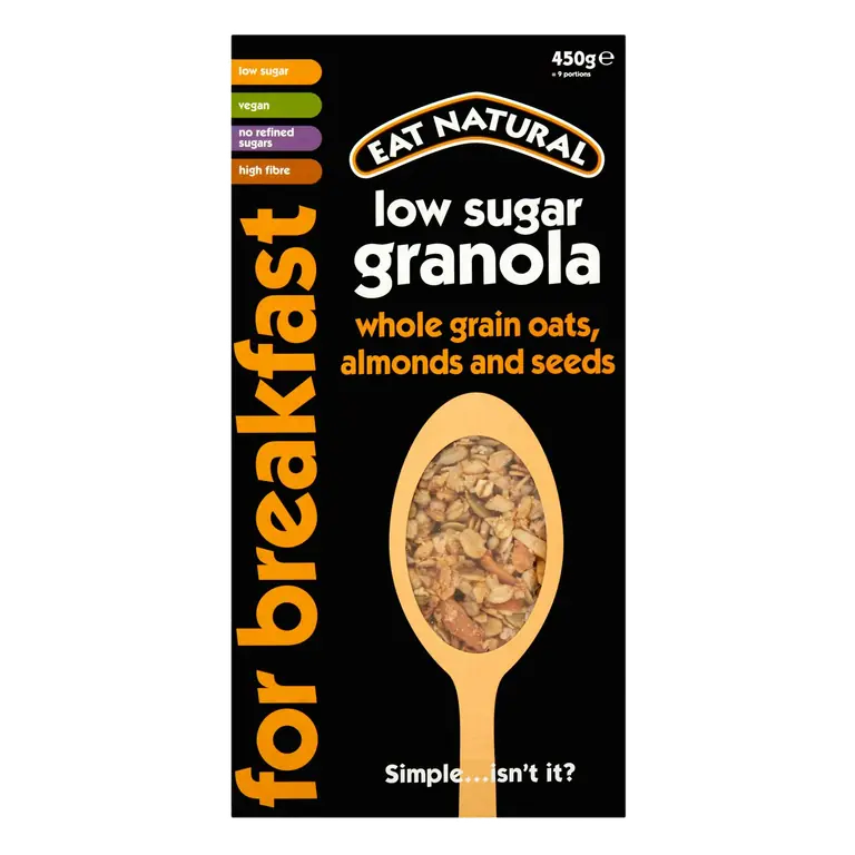 Low Sugar Whole Grain Oats Granola Breakfast Cereal 450g