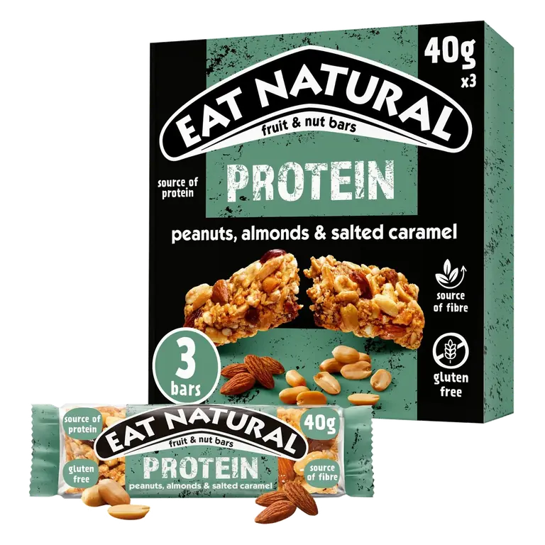 Protein Packed Cereal Bar Salted Caramel & Nuts Multipack