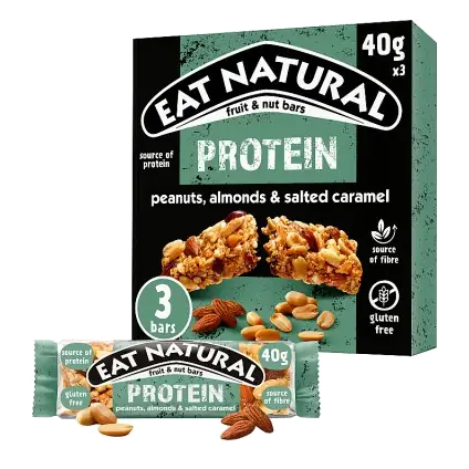 Protein Peanuts Almonds & Salted Caramel Multipack 3 Bars