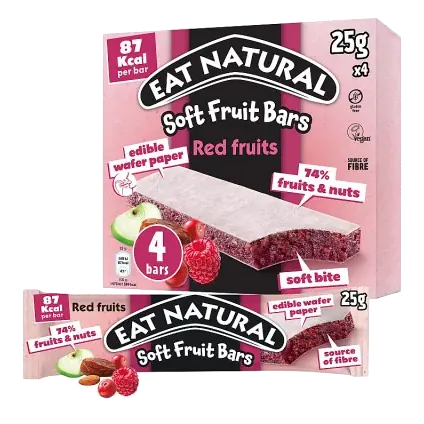 Soft Red Berry Fruit & Nut Snack Bars Multipack