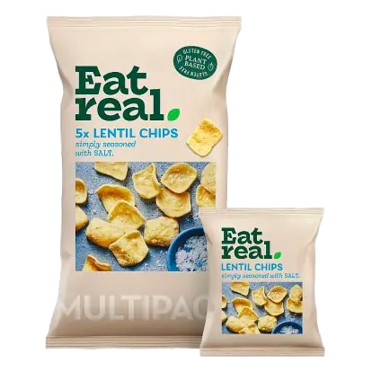 5 Packs Of Lentil Chips Salted