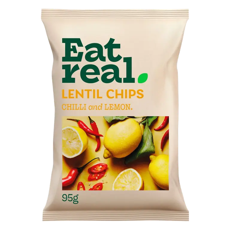Chilli & Lemon Lentil Chips Sharing 95g