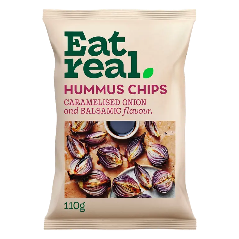 Hummus Chips Caramelised Onion And Balsamic Vinegar