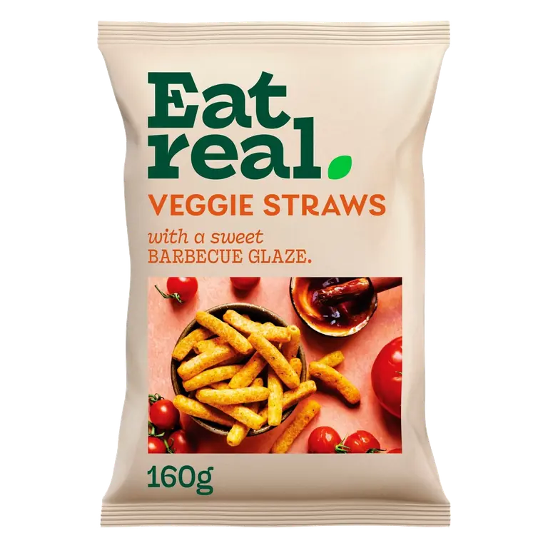 Veggie Straws With Sweet Barbecue Glaze 110g