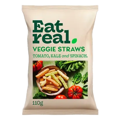 Veggie Straws with Tomato, Kale and Spinach