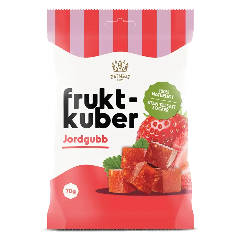 Jordgubb Fruktkuber
