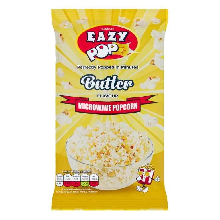 Eazypop Microwave Popcorn Butter 100g