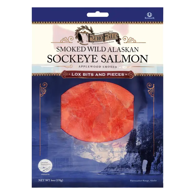 Smoked Wild Alaskan Sockeye Smoked Salmon