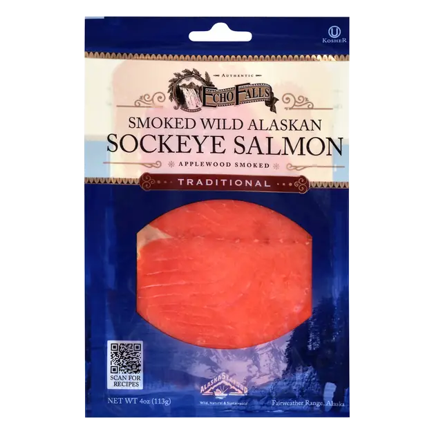 Traditional Smoked Wild Alaskan Sockeye Salmon
