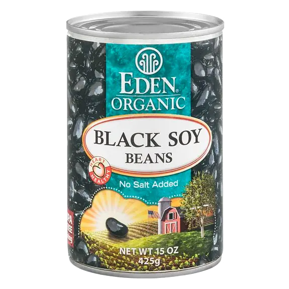 Organic No Salt Added Black Soy Beans