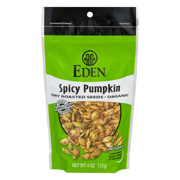 Pumpkin Seeds Spicy Dry-Roasted Organic