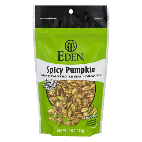 Spicy Dry Roasted Organic Pumpkin Seed