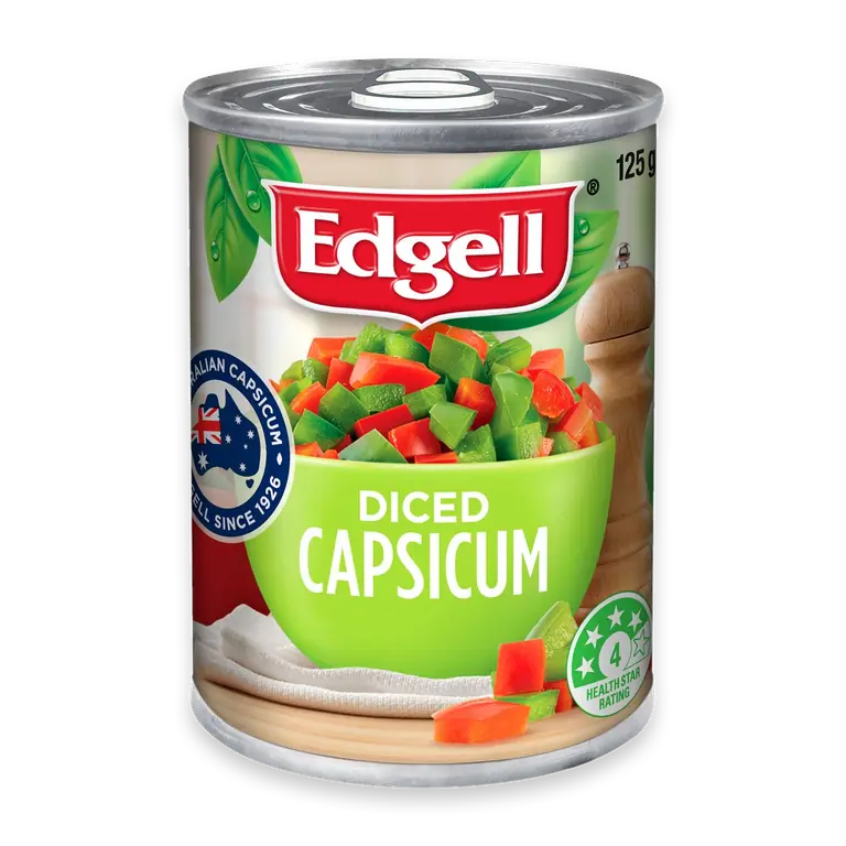 Australian Diced Capsicum Canned Vegetables