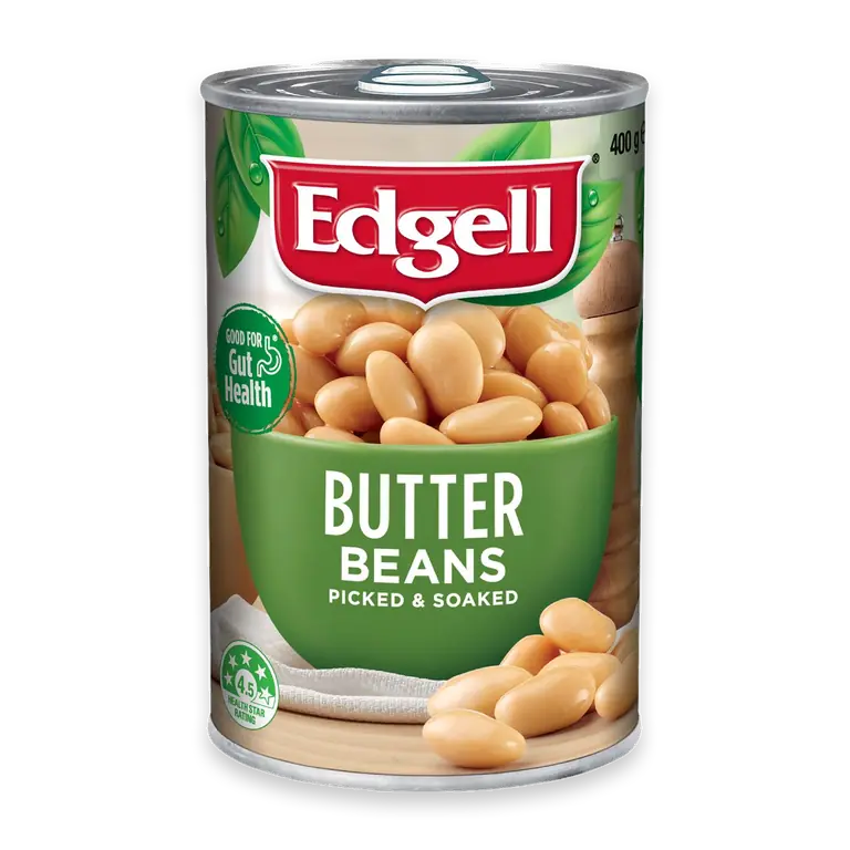 Canned Butter Beans Picked & Soaked Legumes