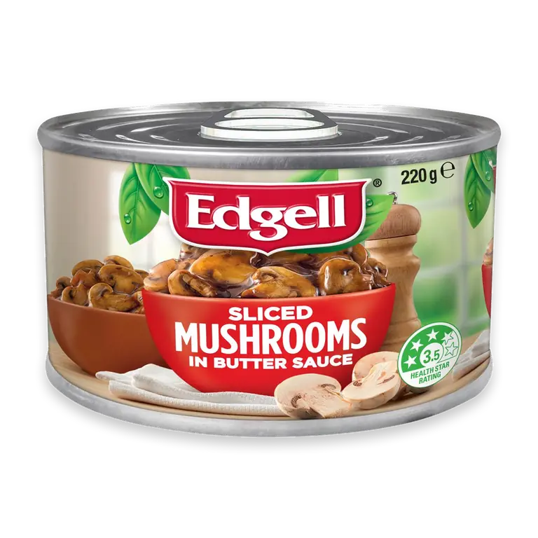 Sliced Mushrooms In Butter Sauce