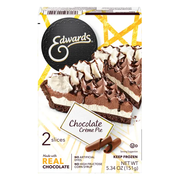 Chocolate Creme Pie Slices - 2 ct Frozen