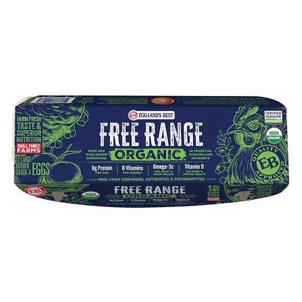 Free Range Organic Large Brown Eggs, 12 count