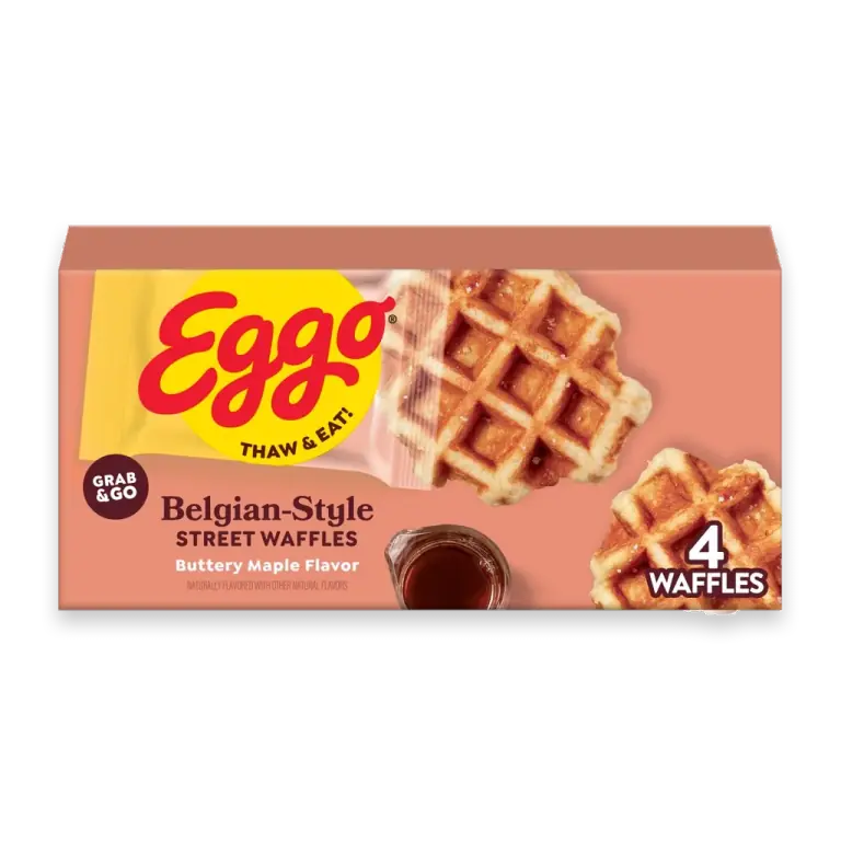 Buttery Maple Flavor Belgian-Style Frozen Street Waffles