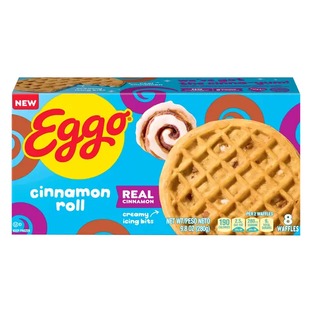 Cinnamon Roll Waffles - 8 ct Frozen