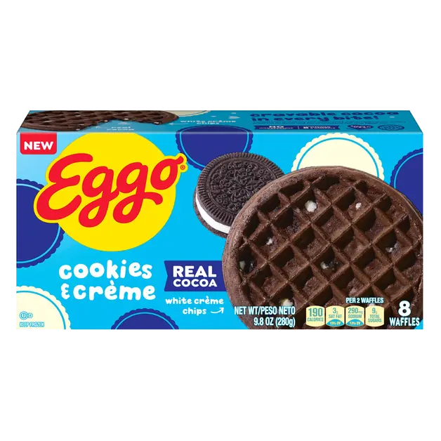 Cookies & Creme Waffles - 8 ct