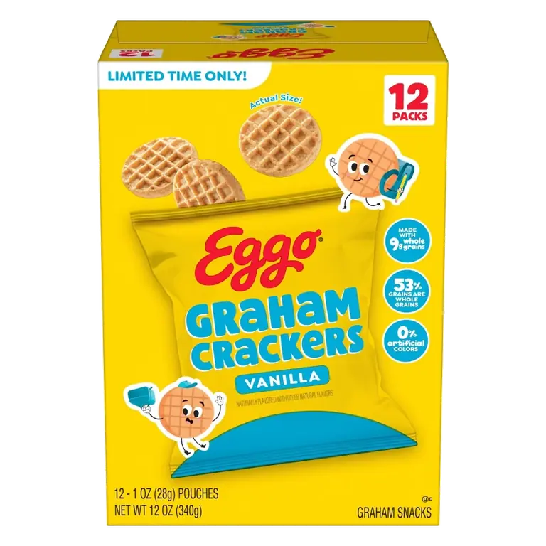 Eggo Vanilla Graham Cracker Snacks Multipack, 12ct