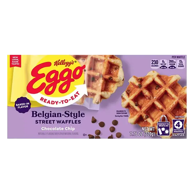 Frozen Belgian-Style Street Waffles, Chocolate Chip
