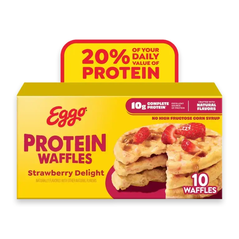 Frozen Protein Waffles Strawberry Delight