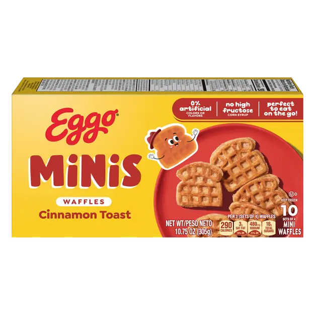 Minis Cinnamon Toast Waffles - 10 ct
