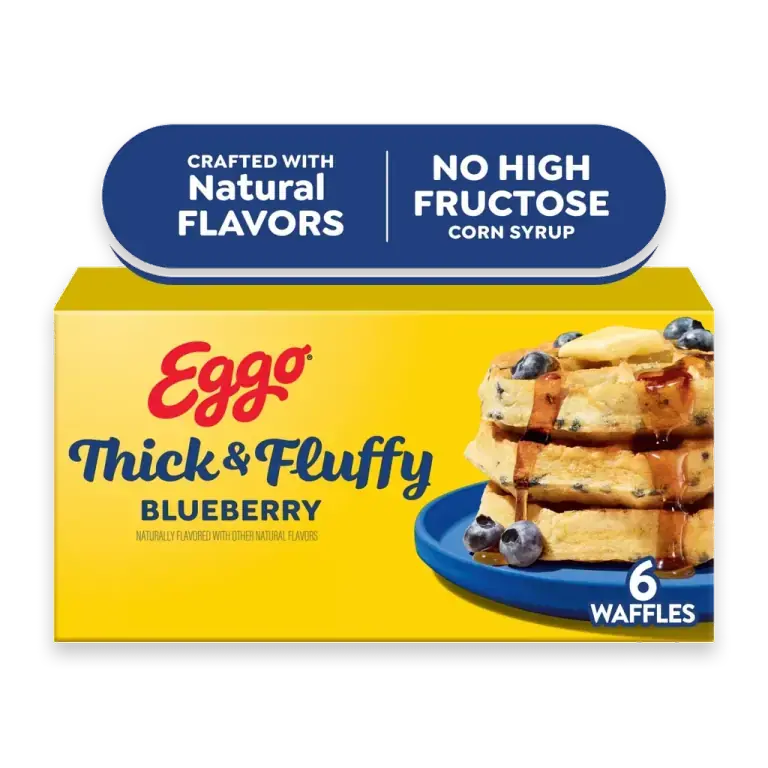 Thick and Fluffy Blueberry Waffles