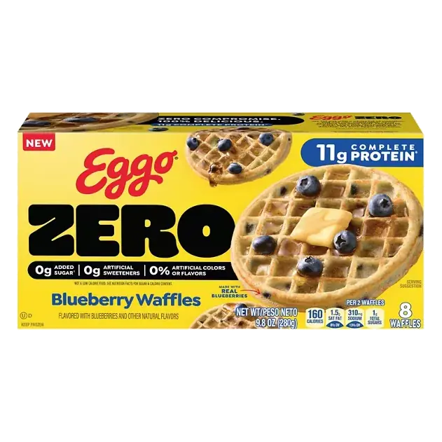 Zero Blueberry Waffles