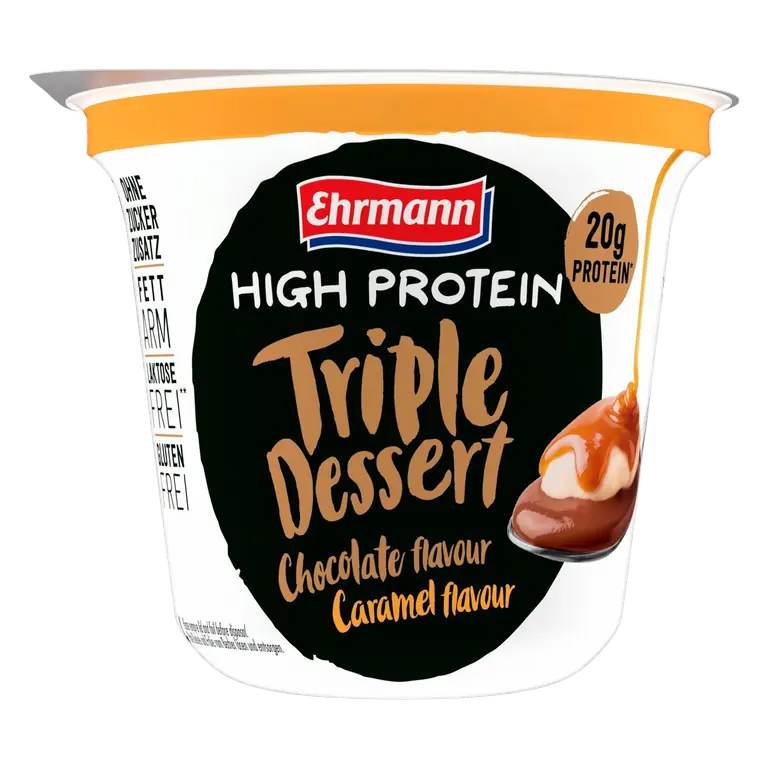 High Protein Chocolate And Caramel Sundae