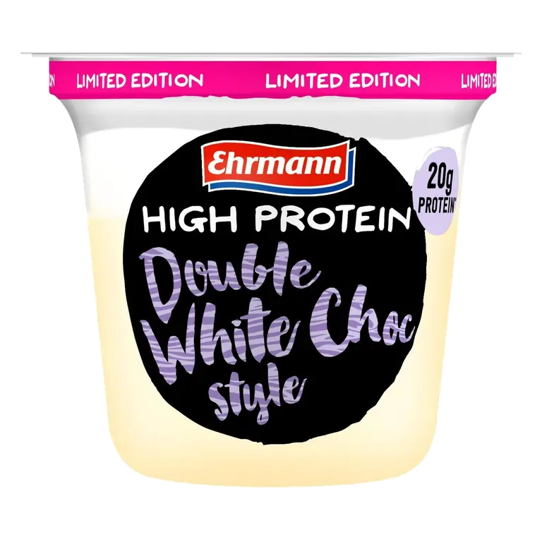 High Protein Pudding & Topping Double White Choc Style 200g