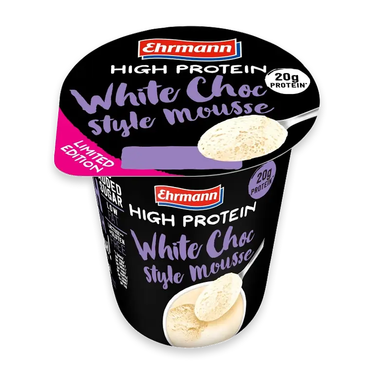 Proteinmousse Vit choklad Laktosfri 1,4% 200g